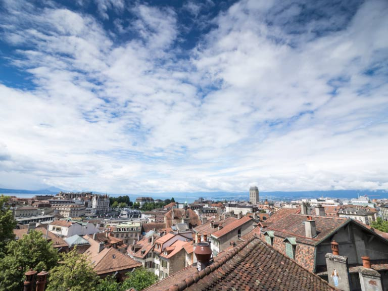 Blick auf Lausanne