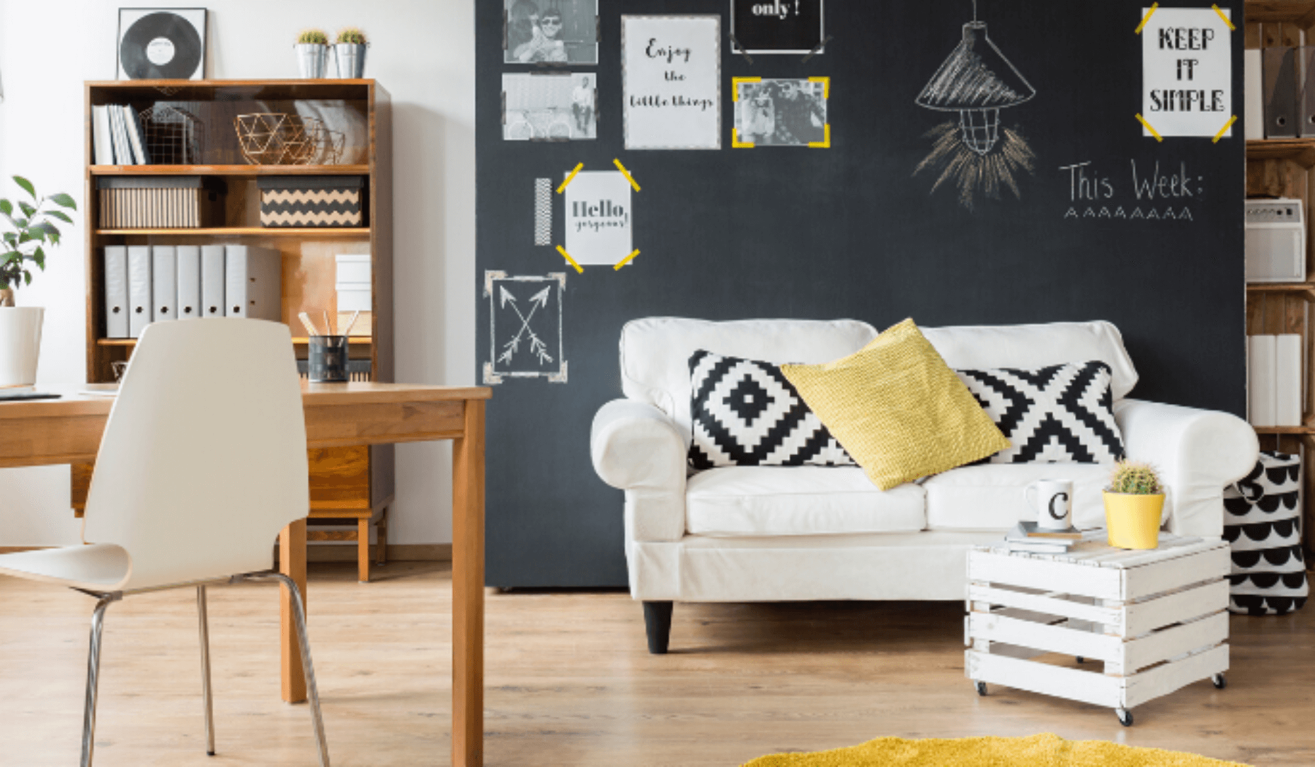 Appartement d'un locataire décoré joliment