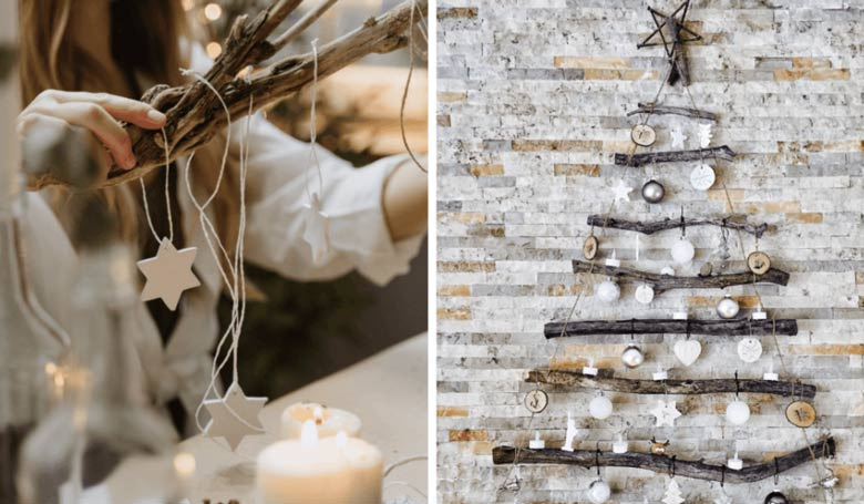 Sapin de Noël mural DIY